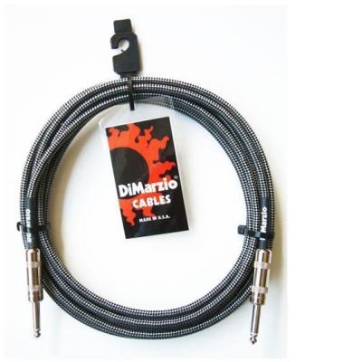 Accessoires guitares DIMARZIO DEP1715-BKGY CABLE GUITARE 4,50M NOIR/GRIS Cable jack guitare