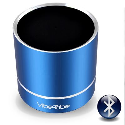 Vibe-Tribe - Troll PLUS Yale Blue: Ultracompact 12 Watt Haut-parleurs a Vibration Sans Fil, Bluetooth & Mains-libres