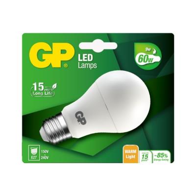Ampoules à économie d'énergie GP LED CLASSIC E27 9W-60W