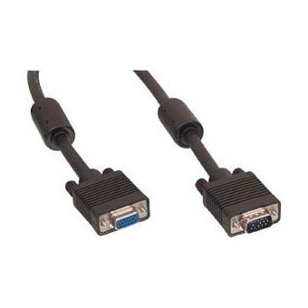 Câble VGA moniteur mâle-femelle Ferrite 20mts Câble VGA moniteur mâle-femelle Ferrite 20mts