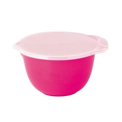 ZAK DESIGNS 1745-K440 PRESTON BOL À MIXER GRADUÉ AVEC COUVERCLE FEUILLE 1 L FRAMBOISE