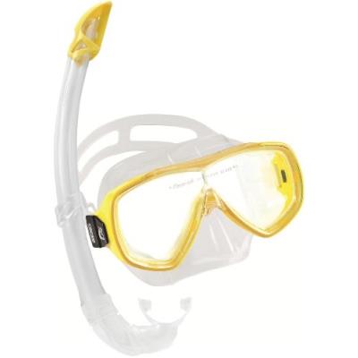 Cressi sub s.p.a. onda mare masque et tuba mexico plongée sous-ensemble transparent jaune
