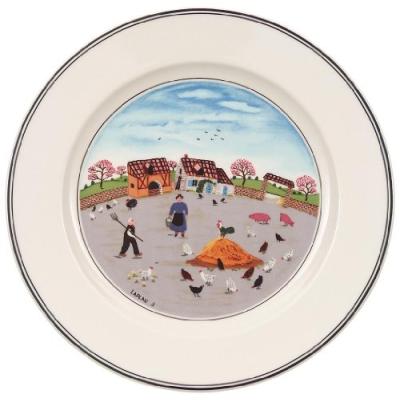 VILLEROY & BOCH DESIGN NAIF ASSIETTE PLATE FERME/VOLAILLES 21 CM