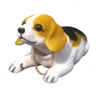 Chien De Plage Arriere De Voiture Tricolore Blanc Marron Noircollector Voiture Achat Prix Fnac