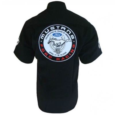 chemise ford mustang 45th anniversaire chemisette homme