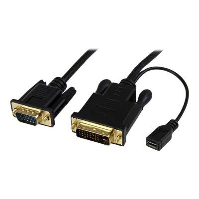 StarTech.com 1,8 m lange DVI naar VGA actieve converterkabel – DVI-D naar VGA adapter – 1920x1200 videoconverter - zwart