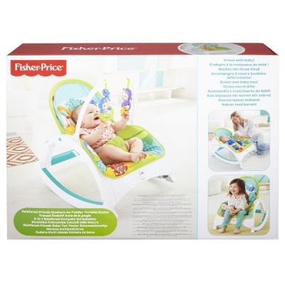 Fisher Price Transat Evolutif Amis De La Jungle 2 En 1 Transat Bebe Et Siege A Bascule Jeune Enfant Jusqu A 18 Kg Cmr10 Reconditionne Reepeat