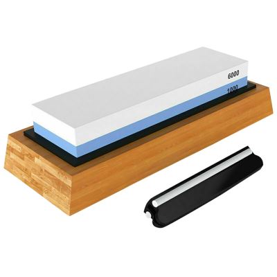 Aiguisant 1000/6000 Grit Pierre Cuisine Whetstone Sharpener Humide Deux Côtés Jjpj1247