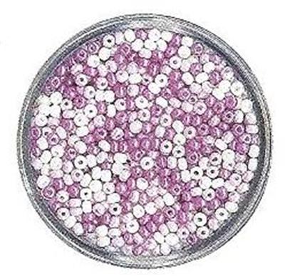 Rocailles nacrées 2.6 mm, - teintes lilas