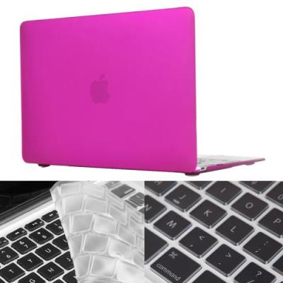 Macbook 12 inch 2 en 1 Housse Etui Plastique Effet givré