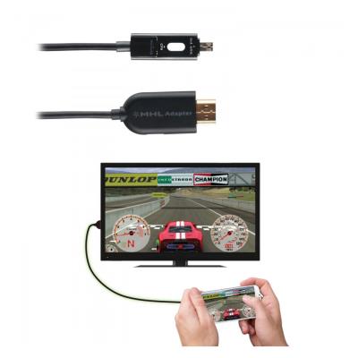 Adaptateur Câble HDMI Micro USB 1.2 m Noir - Muvit