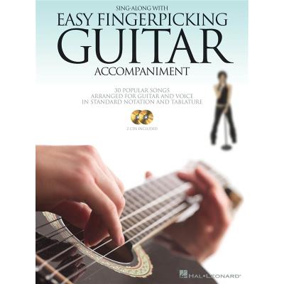 Partitions variété, pop, rock... HAL LEONARD SING ALONG WITH EASY FINGERPICKING GUITAR ACCOMPANIMENT + CD - GUITAR TAB Guitare