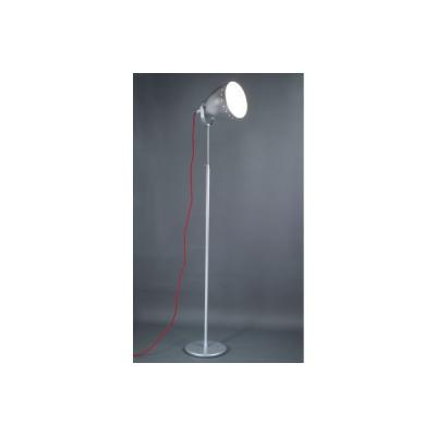 Lampe de bureau ALUMINOR Scene LS gris et fil rouge E27