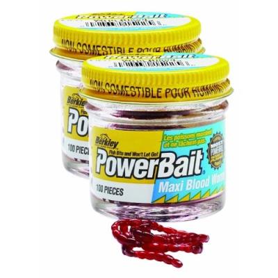 Berkley powerbait leurres rouge 2 pots de 100