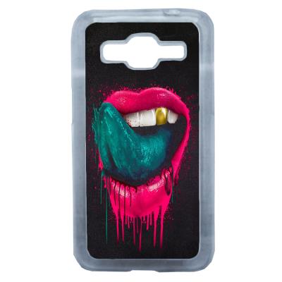Coque Rigide Originale Lèvres Bouche Trash Samsung Galaxy Core Prime