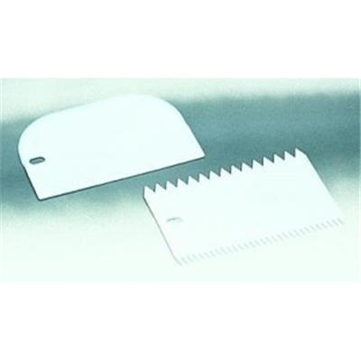 Ibili Blanc - Ustensiles Et Accessoires De Cuisine - Ensemble Spatule Avec Un Peigne À Décorer Plastique ( 761100-12 )