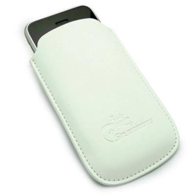 Salamandre étui vertical blanc pour smartphone