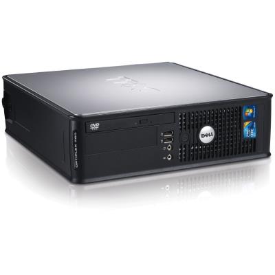 Ordinateur Dell Optiplex 380 SFF - Gris - Intel Celeron E3300 / 2.50 GHz - RAM 2 Go - HDD 80 Go - DVD - Gigabit Ethernet - Windows 7 Professionnel
