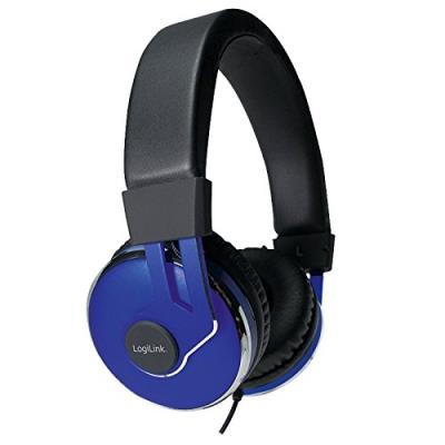 LogiLink HS0040 Micro casque PC Bleu/Noir