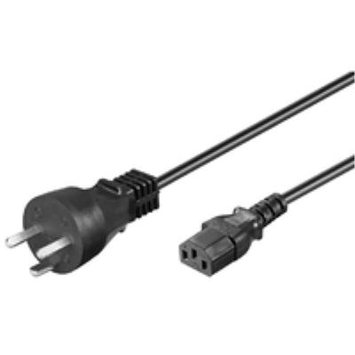 Power cord dk 5m iec320 edb. danish power plug, black microconnect pe120450
