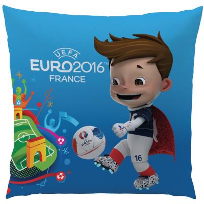Cti 043329 Uefa Victor Coussin Polyester Bleu 40 x 40 x 2 cm