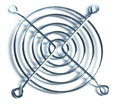 Textorm - Grille de ventilateur 80 mm - (coloris argent)