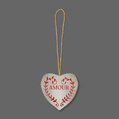 Coeur décoratif à suspendre Amour rouge