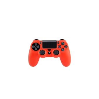 PS4 Coque Housse Silicone Manettes Rouge - 1