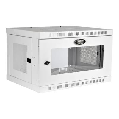 Tripp Lite 6U Wall Mount Rack Enclosure Server Cabinet White w/ Acrylic Glass Door - rack-kast - 6U