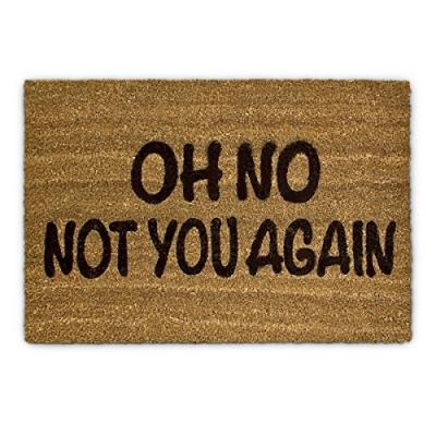 Relaxdays 10017727 paillasson fibre de coco marron 60 x 40 x 1,5 cm