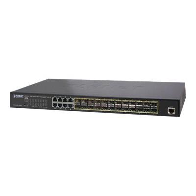 PLANET GS-5220-16S8C - switch - 24 poorten - Beheerd - rack-uitvoering