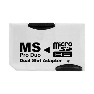 Mgs33 Adaptateur memory stick Pro Double pour cartes mémoires micro SD SDHC pour console PSP