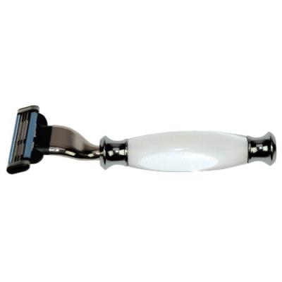FANTASIA - RASOIR MACH 3 LAMES - TRANSPARENT/CHROME - LONGUEUR: 13 CM