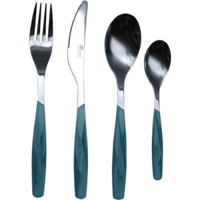 PRADEL EXCELLENCE 2090B MÉNAGÈRE EXCELLENCE 24 PIÈCES MANCHE BLEU