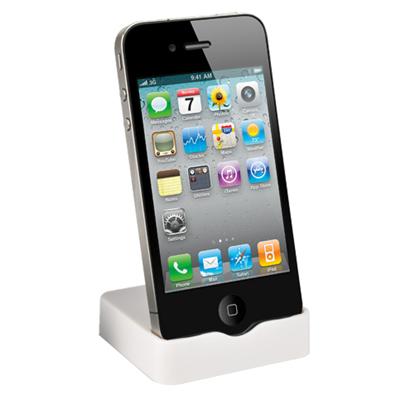 Socle de charge et de synchronisation Blanc Muvit pour iPhone 4