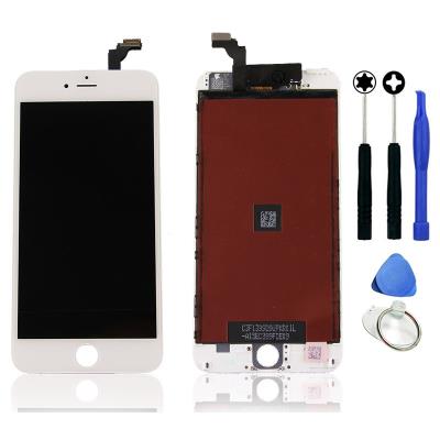 Vitre tactile + écran LCD sur chassis iPhone 6 Plus blanc + outils