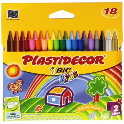 Étui 18 cires Plastidecor