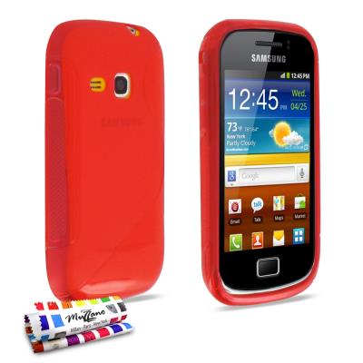 Coque Souple ORIGINALE Ultra Fine Rouge , Le S,  Premium de MUZZANO pour SAMSUNG GALAXY MINI 2