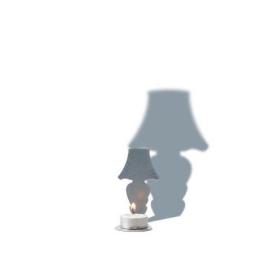 Present Time - PT0906 - Photophore Dark Light - Forme Curve - Métal