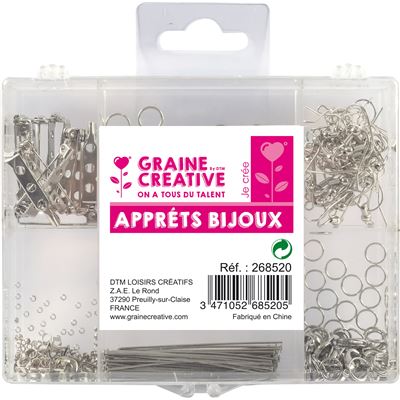 Graine Créative Argent Coffret D'accessoires Création Bijoux Coloris