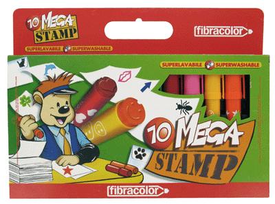 Boite 10 feutres Megastamp