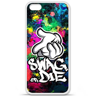 Coque en silicone imprimée compatible Apple iPhone 5C Swag or die