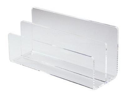 Trieur de lettres de bureau, matière acrylique, 2 compartiments