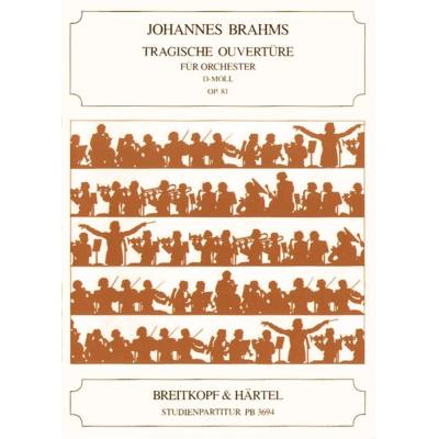 Partitions classique EDITION BREITKOPF BRAHMS JOHANNES - TRAGISCHE OUVERTURE OP. 81 - ORCHESTRA Grand format