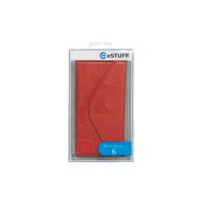eSTUFF MagnIQ - Flip cover voor mobiele telefoon - rood - voor Apple iPhone 6, 6s