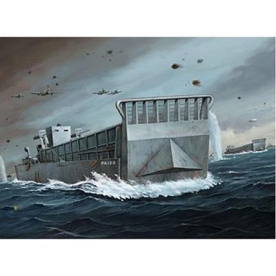Maquette bateau&nbsp;: barge de d&eacute;barquement lcm3 usn trumpeter