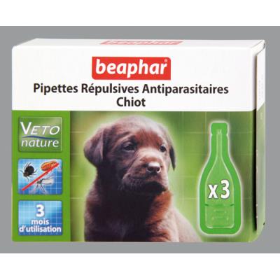 Pipettes répulsives antiparasitaires pour chiot ma
