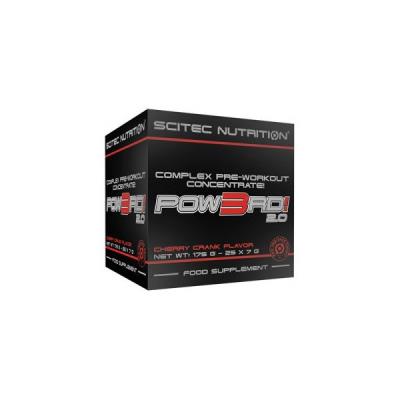 Pow3rd 2.0 sachets , booster pre entrainement scitec - cerise - 175 gr