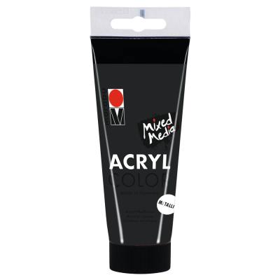 Marabu - Tube AcryColor Couleur Anthracite Métallique - 100ml