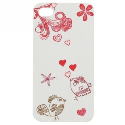 T'nB CLIP'ON case - Achterzijde behuizing voor mobiele telefoon - PET - vogels - voor Apple iPhone 4, 4S